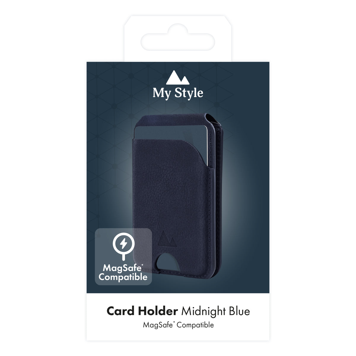My Style Magsafe Compatible Magnet Card Holder With Stand Function Midnight Blue