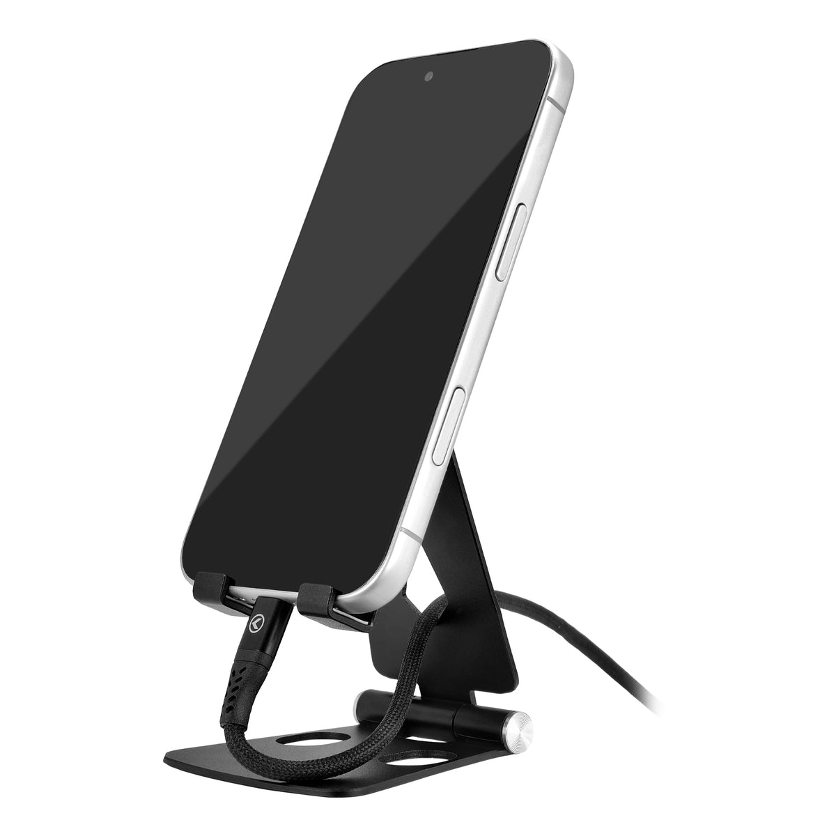 Mobilize Foldable Aluminium Phone Holder Black