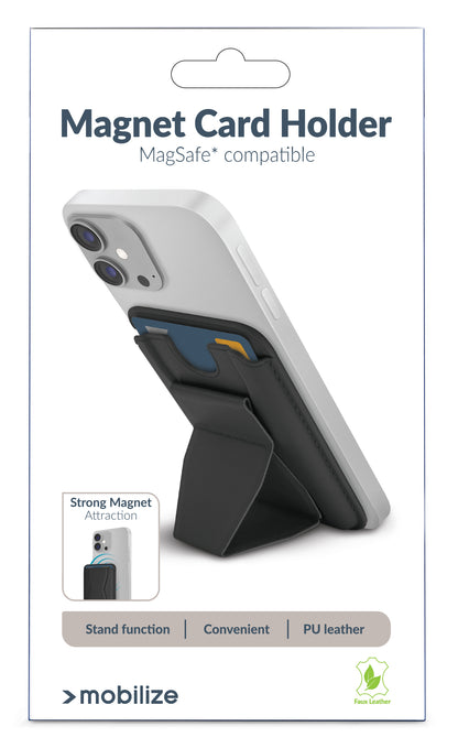 Mobilize Magsafe Compatible Magnet Card Holder Black