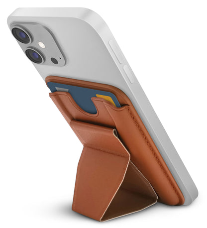 Mobilize Magsafe Compatible Magnet Card Holder Brown