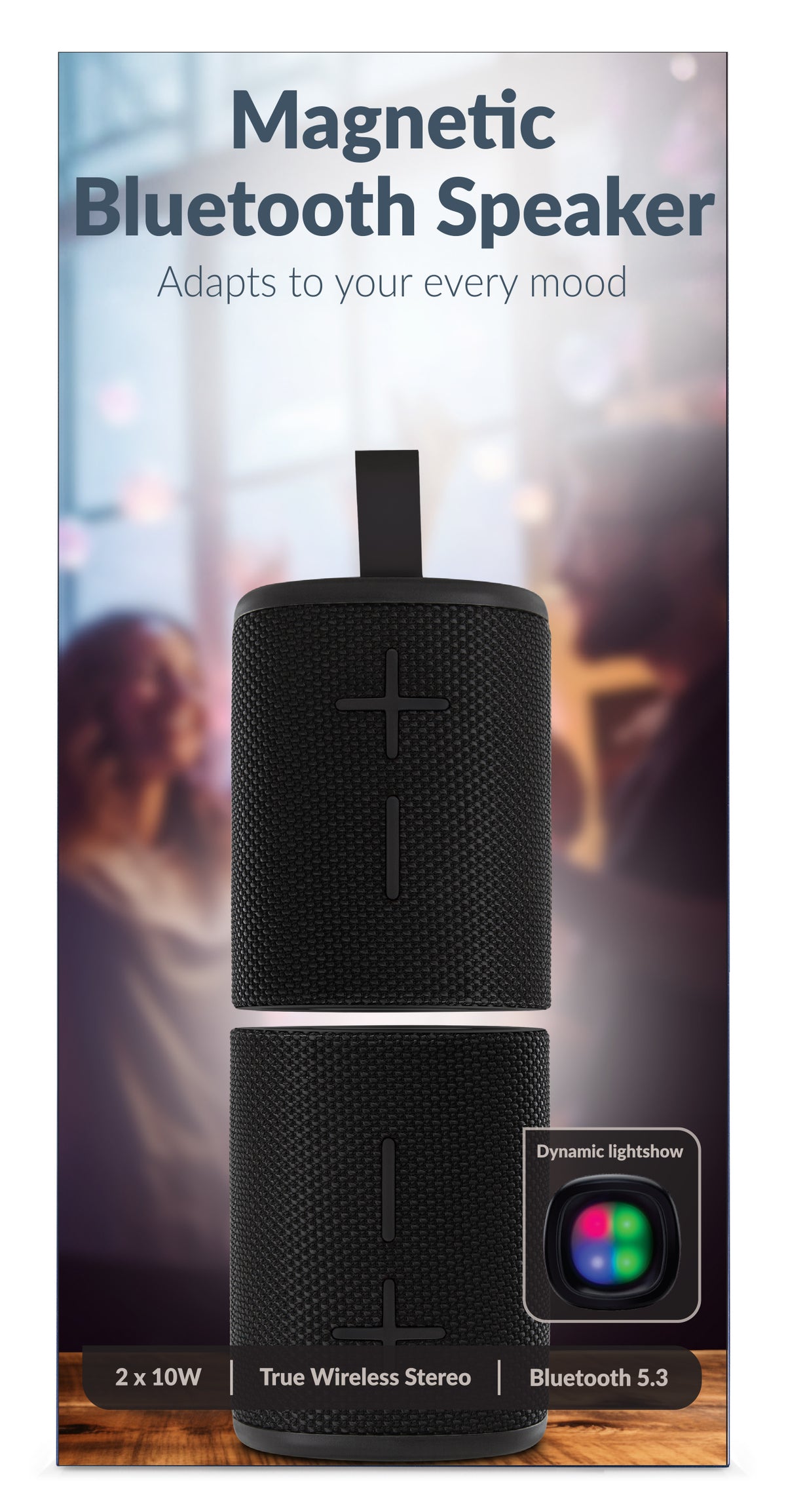 Mobilize 2In1 Bluetooth Speaker Tws Black
