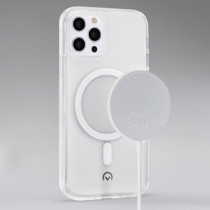 Mobilize Magnetic Wireless Charger Magsafe Compatible 15W White Aluminium