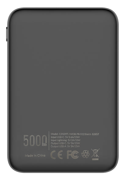 Mobilize Power Bank 5000Mah 15W Black