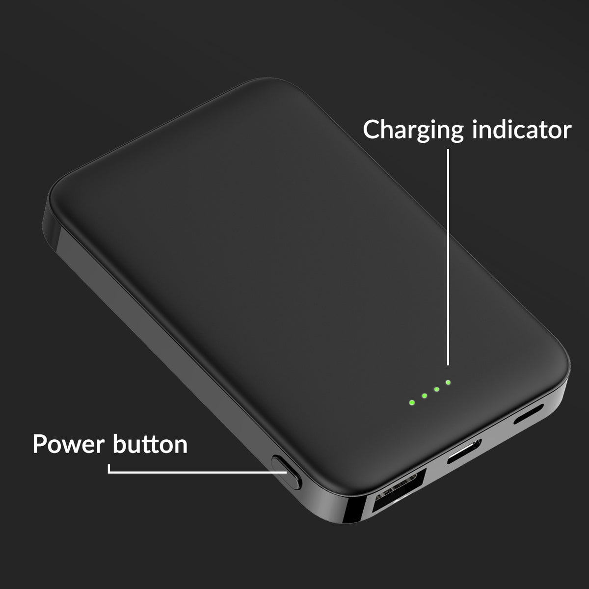 Mobilize Power Bank 5000Mah 15W Black