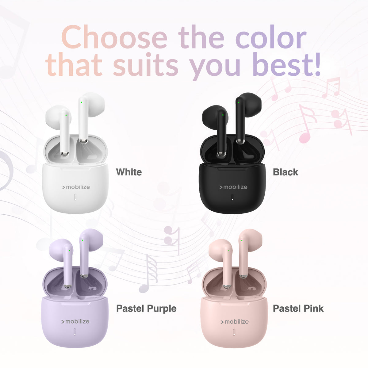 Mobilize Tws Earbuds White