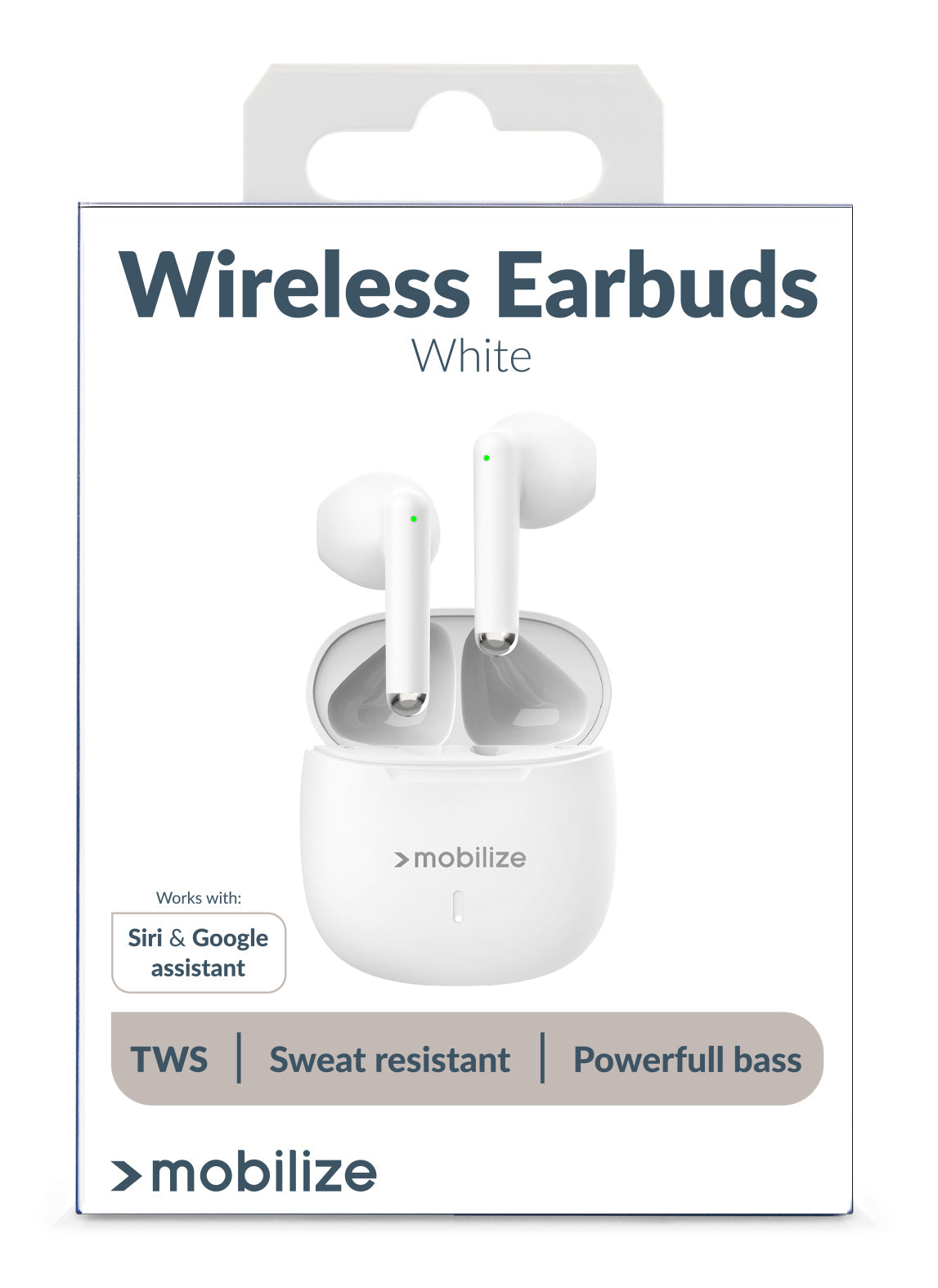 Mobilize Tws Earbuds White