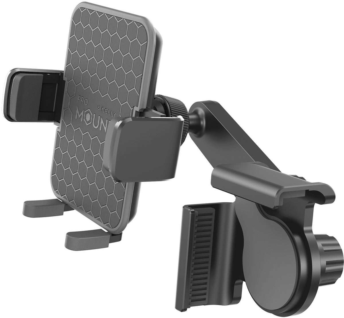 Celly Car Holder For Tesla Monitor And Dashboard Black