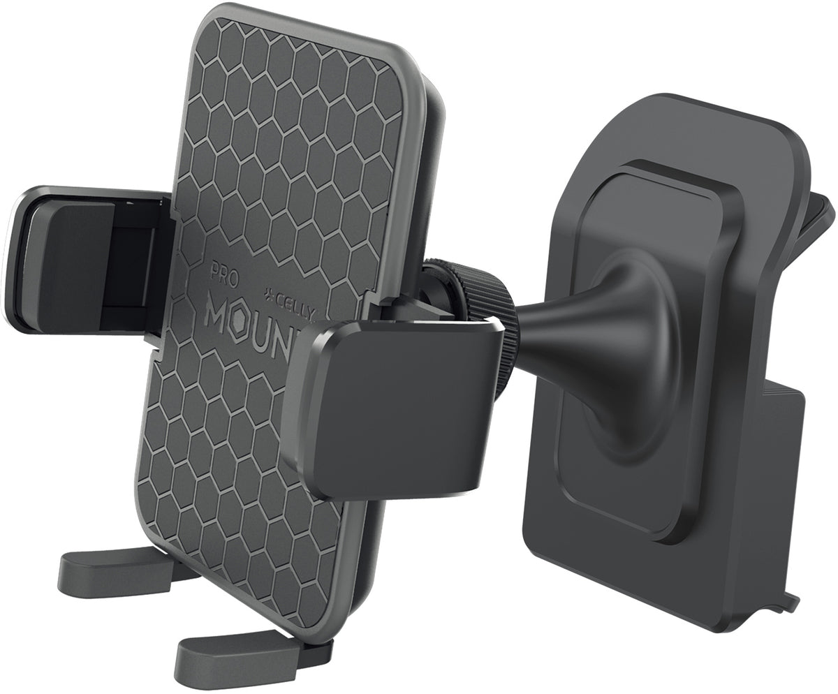 Celly Car Holder For Tesla Monitor And Dashboard Black