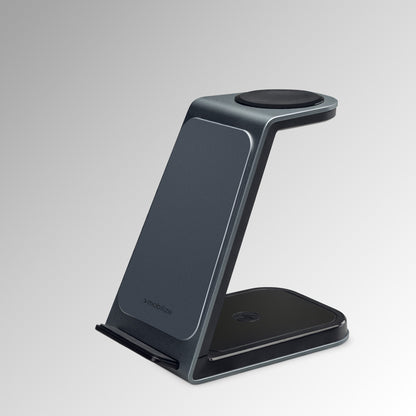Mobilize 3In1 Aluminium Wireless Charger Station 15W