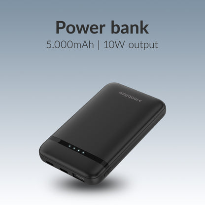 Mobilize Power Bank 5000Mah 10W Black