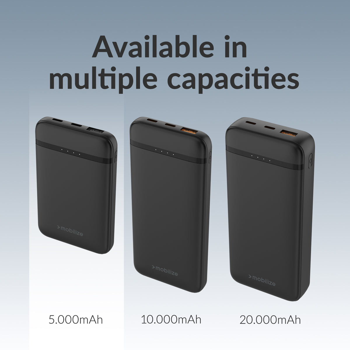 Mobilize Power Bank 5000Mah 10W Black