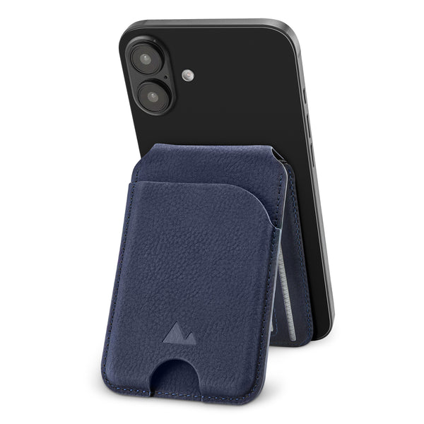 My Style Magsafe Compatible Magnet Card Holder With Stand Function Midnight Blue