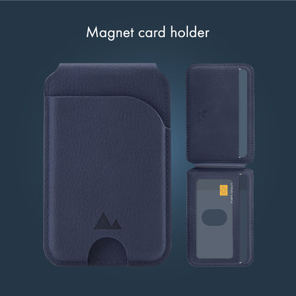 My Style Magsafe Compatible Magnet Card Holder With Stand Function Midnight Blue