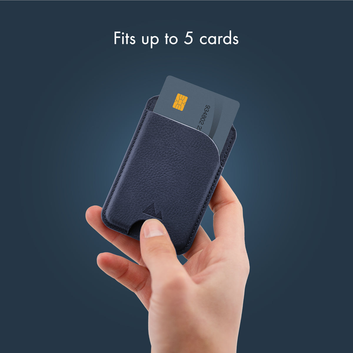 My Style Magsafe Compatible Magnet Card Holder With Stand Function Midnight Blue